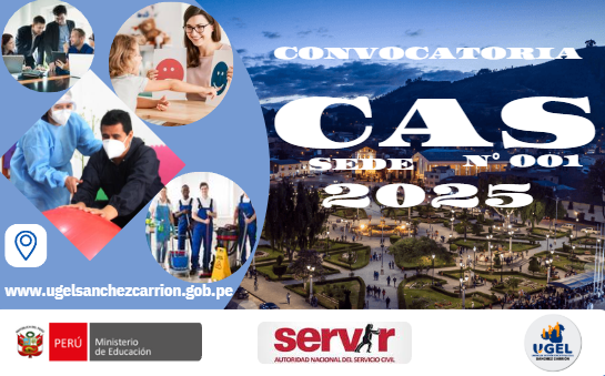 CONVOCATORIA AL PROCESO CAS SEDE N° 01-2025