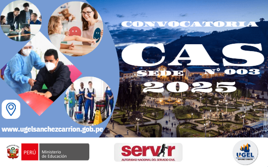 CONVOCATORIA AL PROCESO CAS SEDE N° 03-2025
