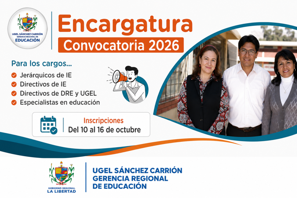 ENCARGATURA CONVOCATORIA 2026