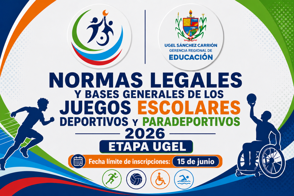 JUEGOS ESCOLARES DEPORTIVOS Y PARADEPORTIVOS 2026&hellip;